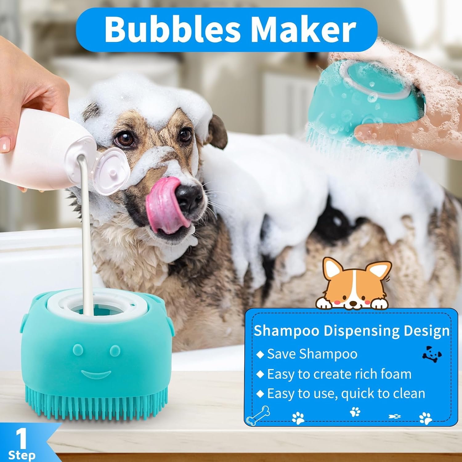 3PCS Dog Bath Brush Review