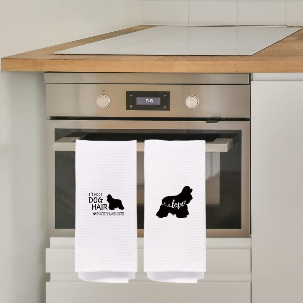 Doberman Gifts,Doberman Gifts for Women,Kitchen Towels，Kitchen Towels and Dishcloths Sets，Towels Sets of 4