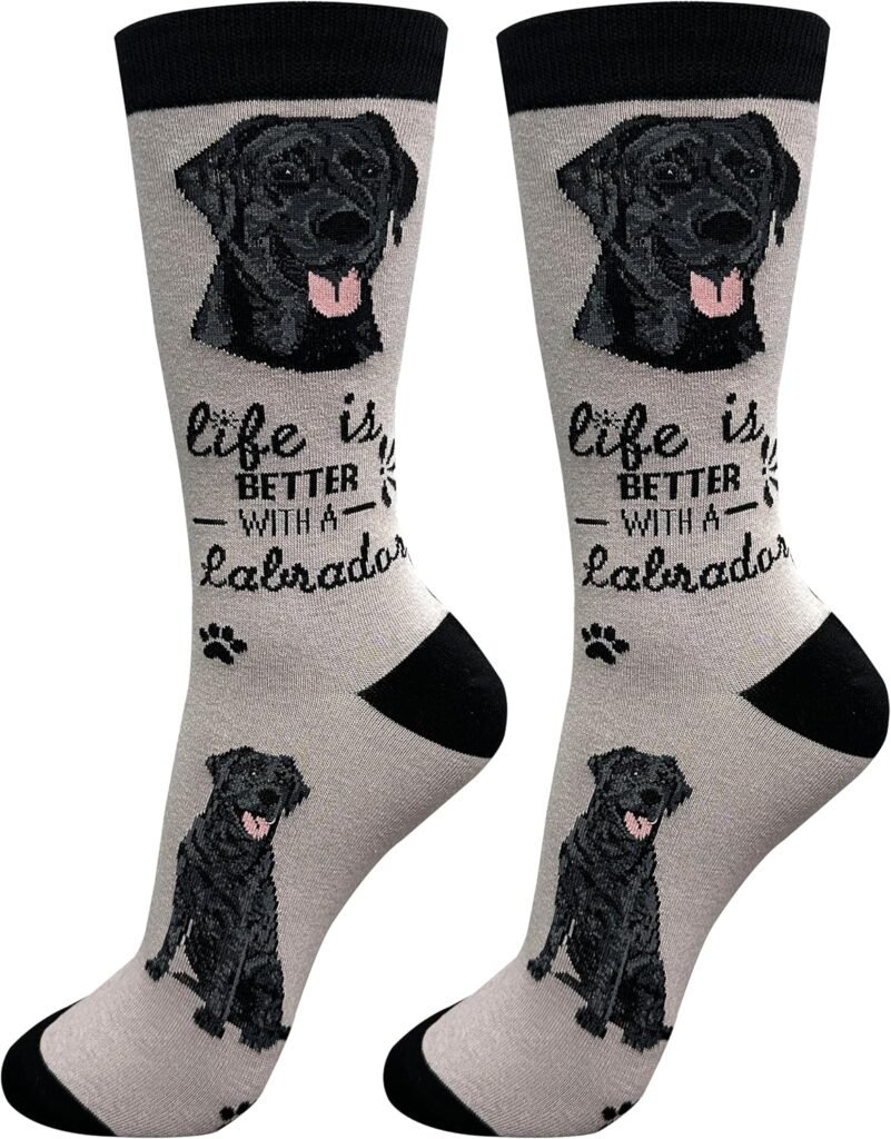 ES Pets Pet Lover Socks - Dog Socks - Cat Socks - Pet Lover Gifts - Cute Crew Socks - Unisex - Novelty Socks