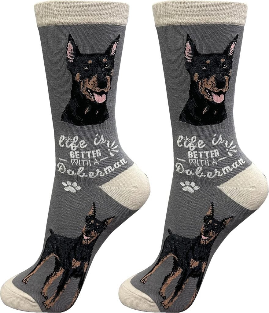 ES Pets Pet Lover Socks - Dog Socks - Cat Socks - Pet Lover Gifts - Cute Crew Socks - Unisex - Novelty Socks